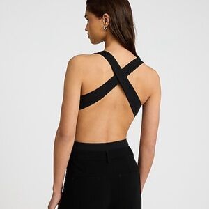 🆕 Express Body Contour High Compression Strappy Open Back Bodysuit
